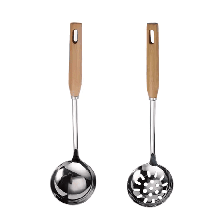 Colander Set with Wooden Handles