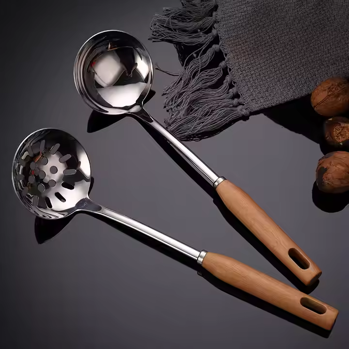 Colander Set with Wooden Handles