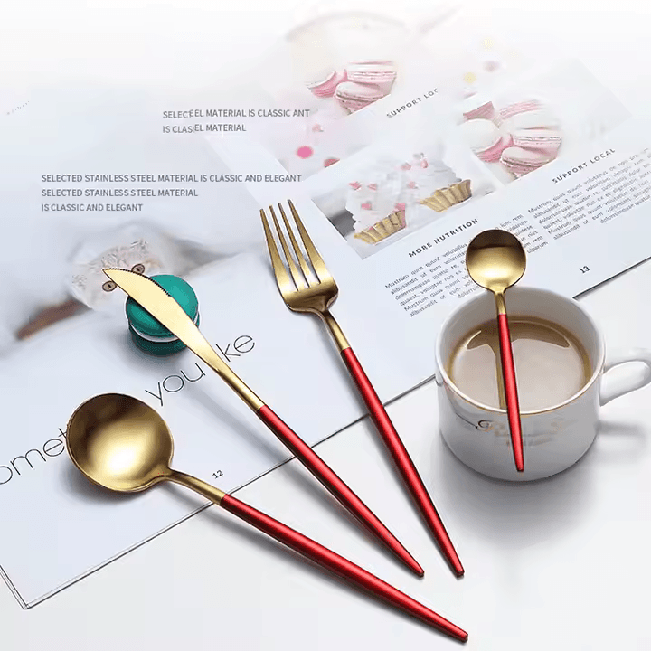 36-Piece Cutlery Set with Wooden Box