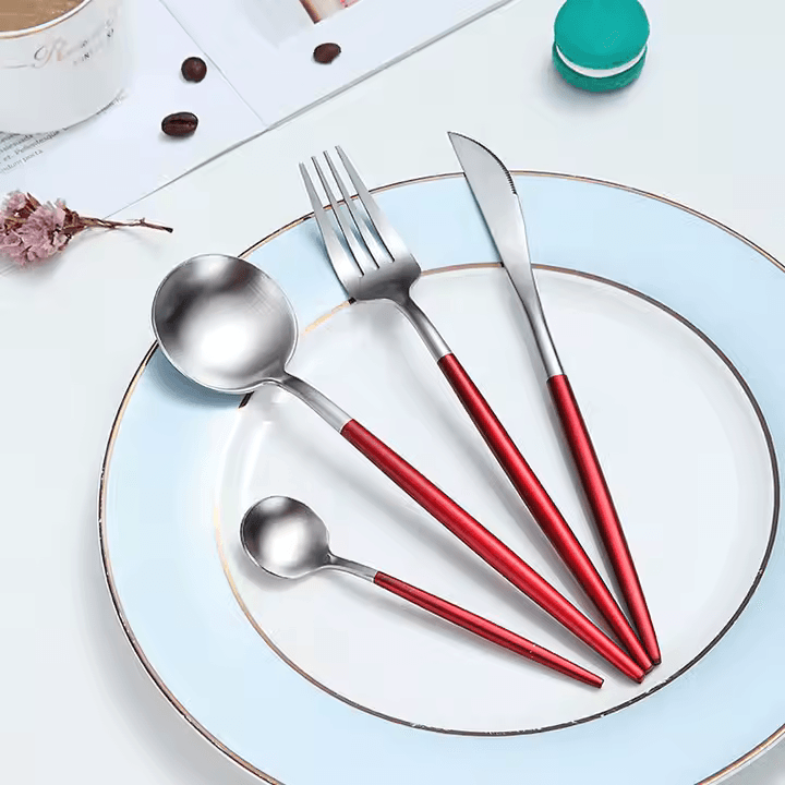 36-Piece Cutlery Set with Wooden Box