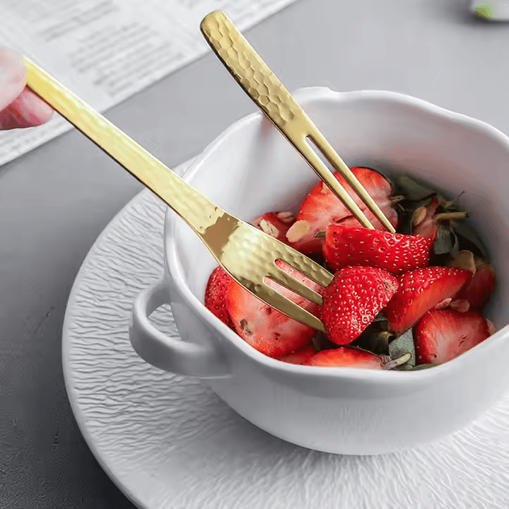 Japanese Hammered Cutlery Set