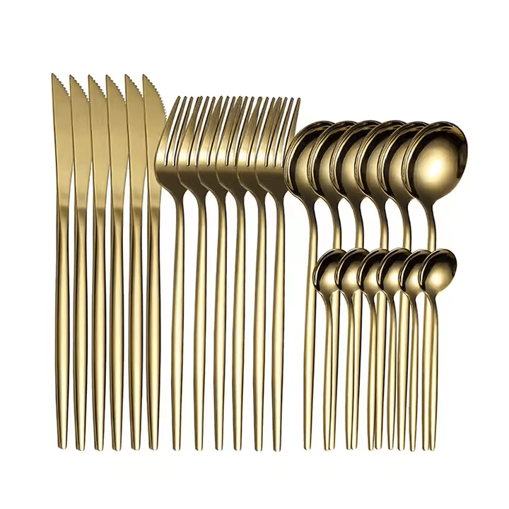 36-Piece Cutlery Set with Wooden Box