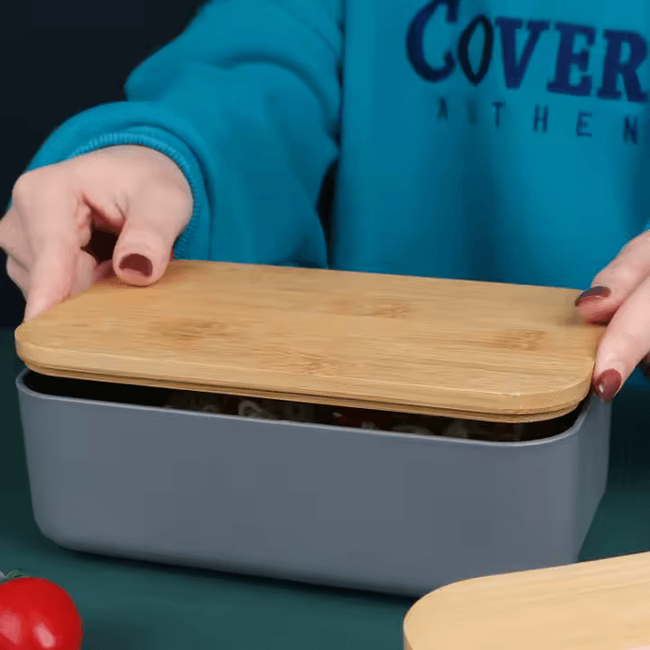 Bamboo Lunch Box with Wooden Cutlery