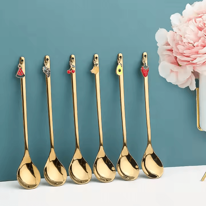 Cutlery Set with Gold-Silver Pendant