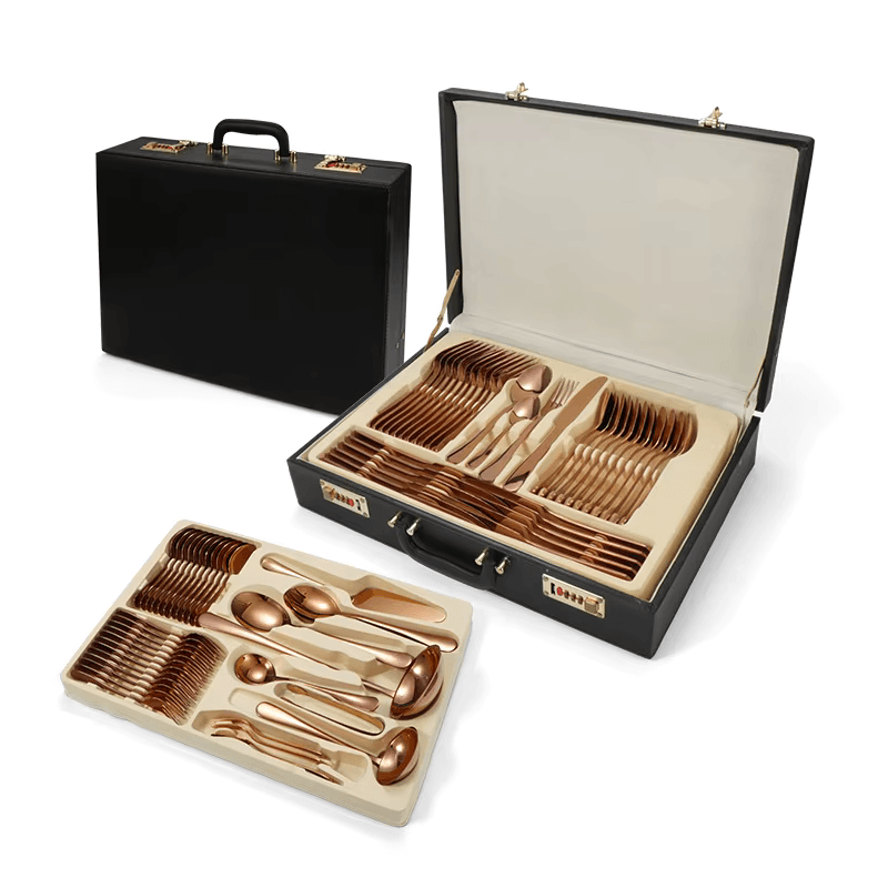 72-Piece Tableware Set with Suitcase
