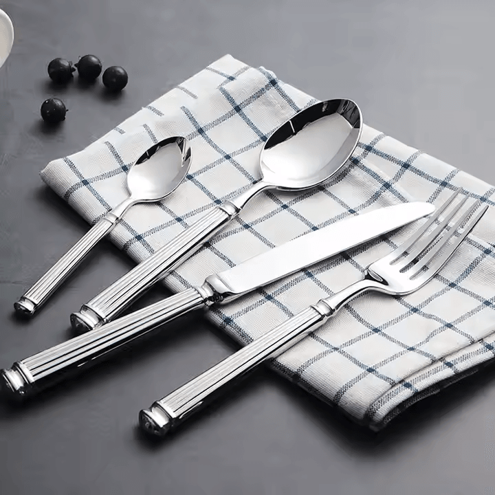 Striped Cutlery Set