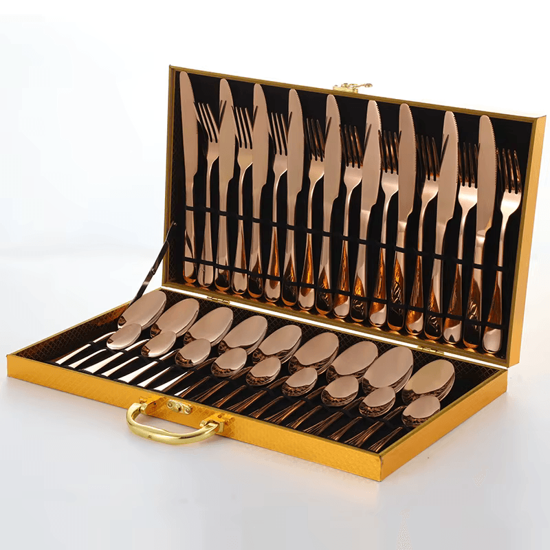 36-Piece Tableware Set with Wooden Box