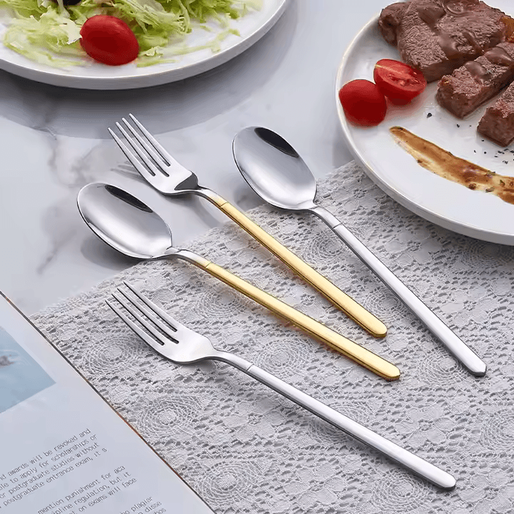 36-Piece Flatware Set with Storage Rack
