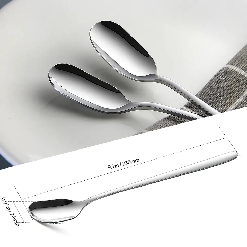 Long Stainless Steel Spoon