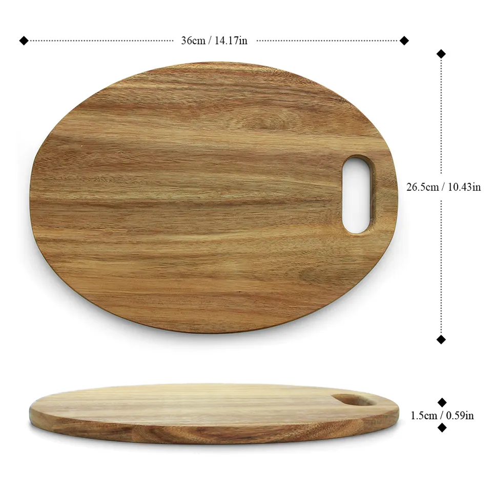 Acacia Oval Cutting Board