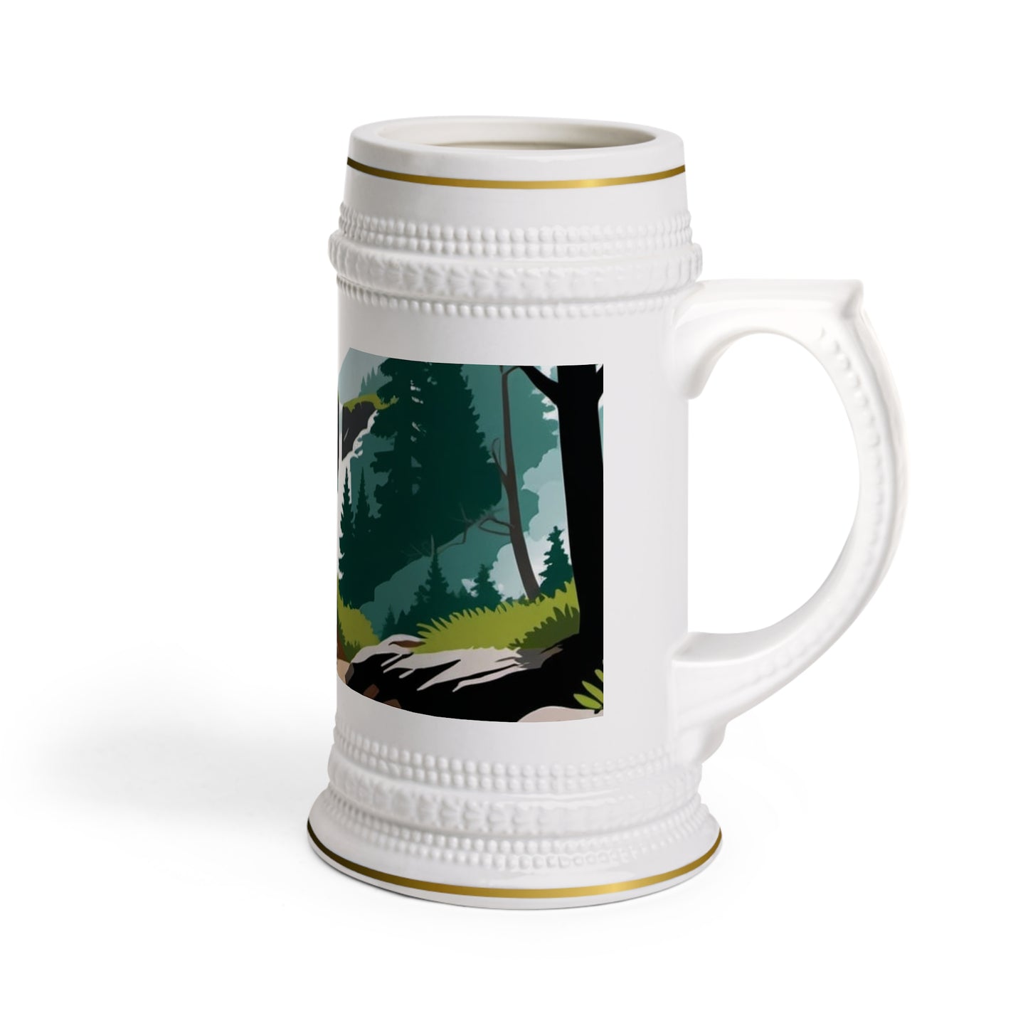 Mountain Biking Beer Stein