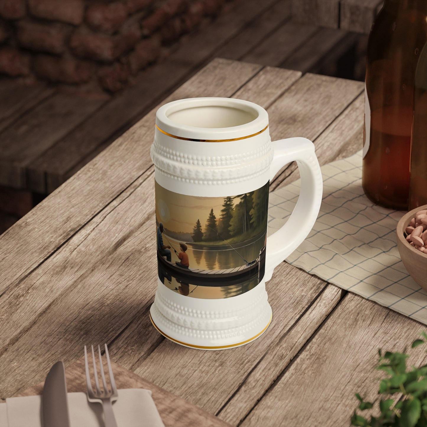 Fishing Trip Beer Stein