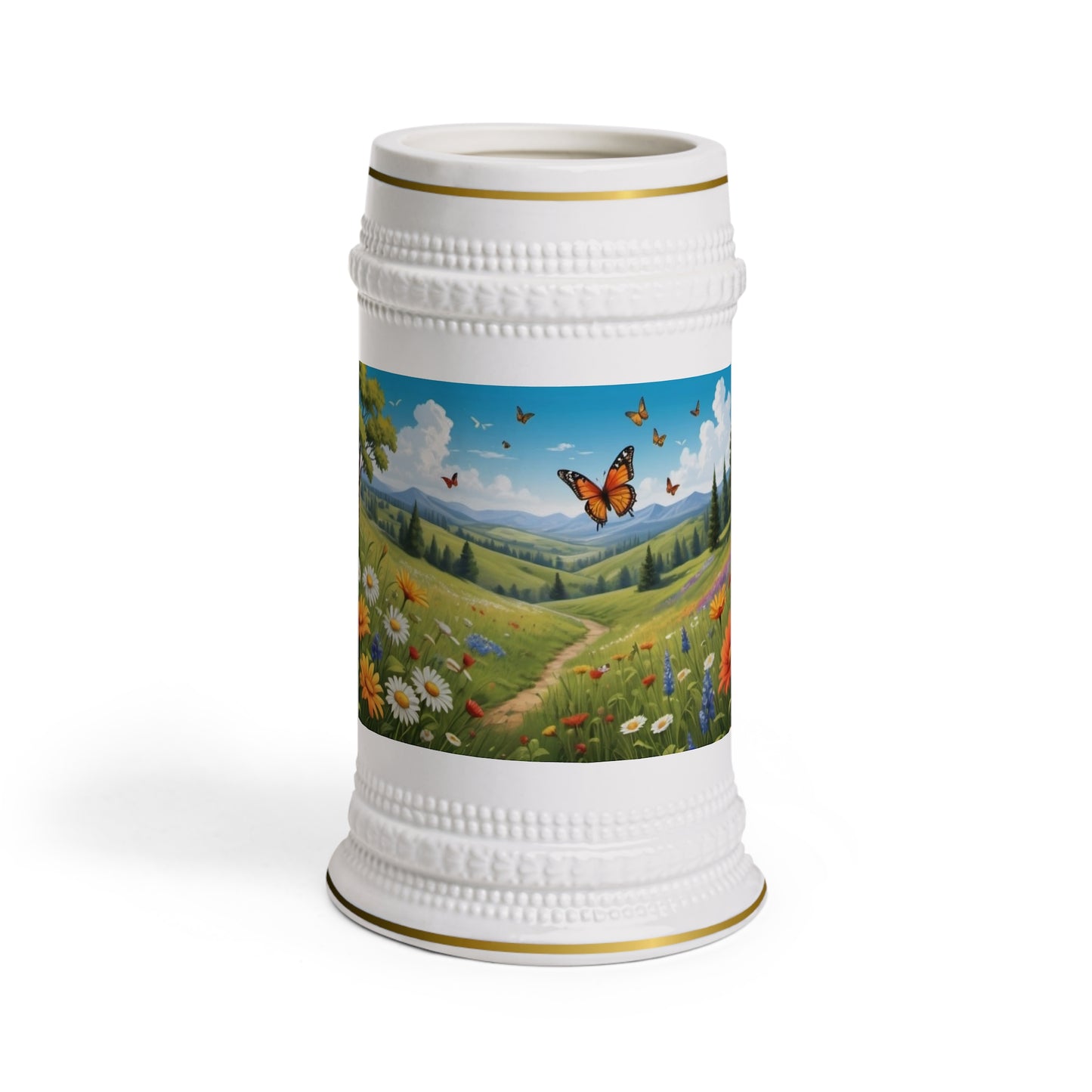 Butterfly Haven Beer Stein