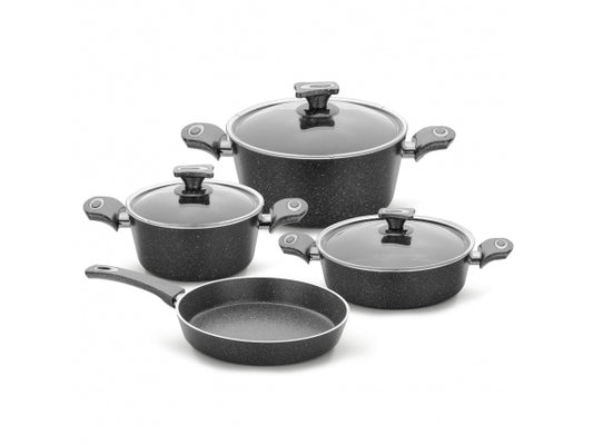 4-Pieces Black Granite Set