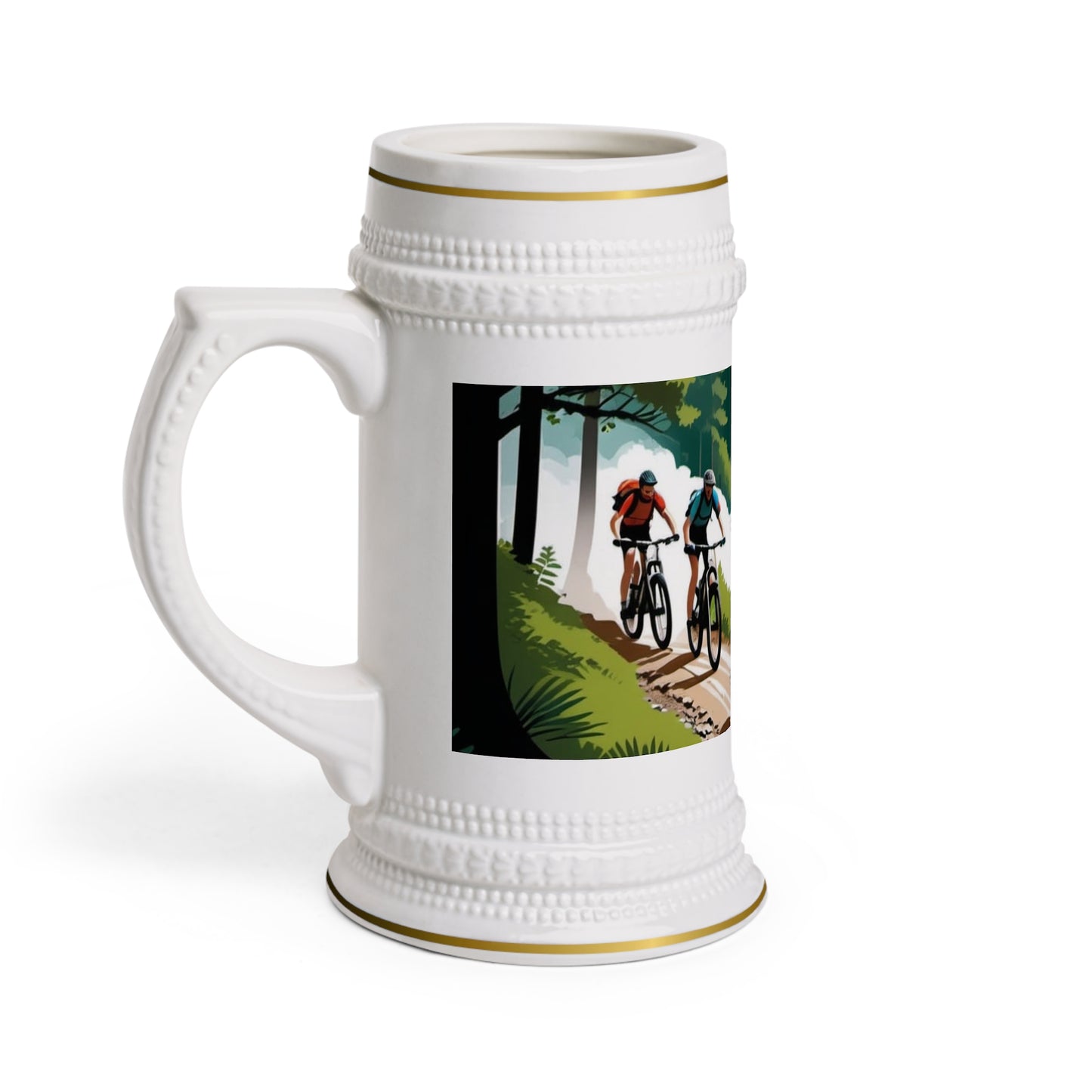 Mountain Biking Beer Stein