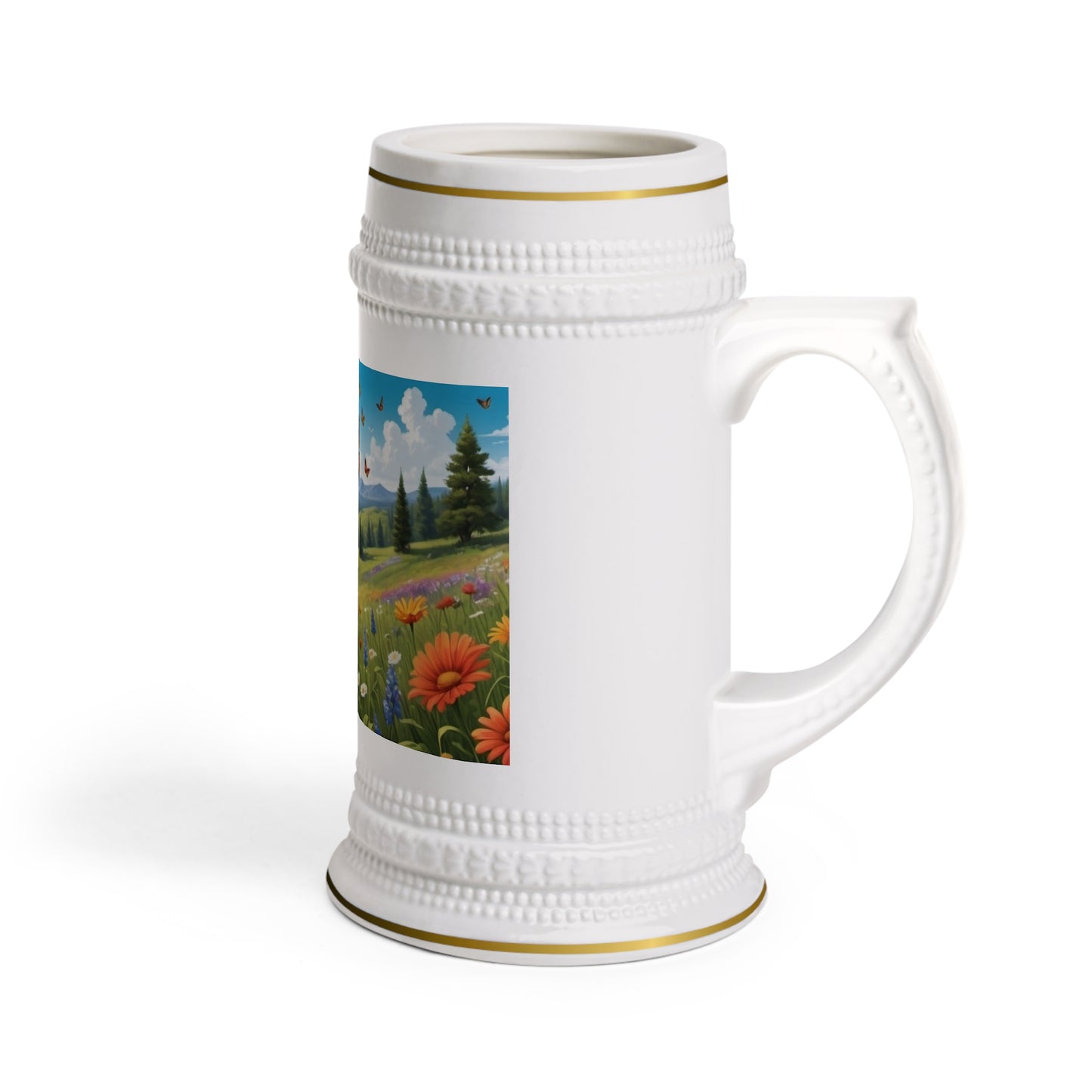 Butterfly Haven Beer Stein